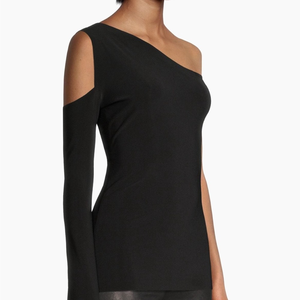 Norma Kamali One Shoulder One Sleeve Top
